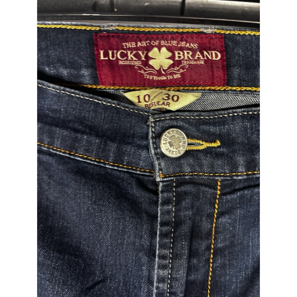 Lucky Brand Brooke Women's Straight‎ Denim Blue Jeans Size 10/30 Regular - Picture 2 of 5